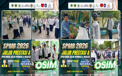 Generasi Baru Pemimpin Madrasah Resmi Dilantik Pelantikan Pengurus OSIM MTsN 2 Probolinggo Masa Bhakti 2025–2026 Digelar Khidmat