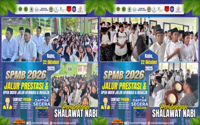 MTsN 2 Probolinggo Gelar Shalawat Bersama Tim Hadrah Syafa'atul Mustofah Pasca Upacara Hari Santri 2025