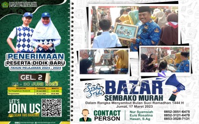 Antusiasme Pembukaan Bazar murah, dan memperingati Isra' Mi'raj serta Marhaban Ya Ramadhan