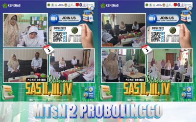 Pengawas Madrasah Laksanakan Monitoring Sumatif Akhir Semester di MTsN 2 Probolinggo, Perkuat Budaya Akademik yang Berkualitas