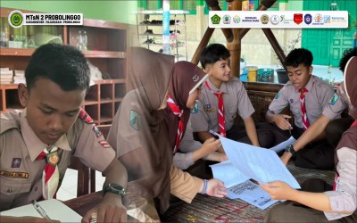 DARI KELAS, MENYALAKAN API LITERASI: MTsN 2 PROBOLINGGO KUATKAN BUDAYA BACA DAN KETRAMPILAN BERBAHASA