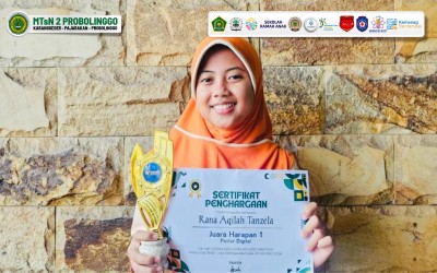 KREATIVITAS DIGITAL RANA AQILAH TANZELA TEMBUS PODIUM WIN CENTER COMPETITION