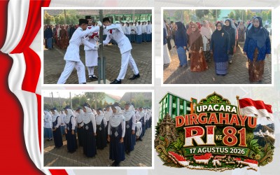 HUT ke-81 RI di MTsN 2 Probolinggo Hadir dalam Dua Upacara: Bersatu dalam Adat, Nasionalisme, dan Spirit Maulid Nabi