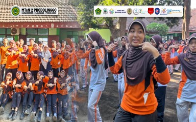 JUMAT SEHAT MTsN 2 PROBOLINGGO: IRAMA SENAM, ENERGI KEBERSAMAAN, DAN SEMANGAT MERAIH PRESTASI
