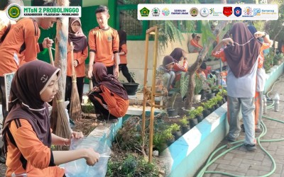 Green Infrastructure Digelorakan, Seluruh Warga Madrasah Bergerak Mewujudkan Madrasah Adiwiyata dan Berkelanjutan