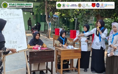 SUARA SISWA MENENTUKAN ARAH PMR: DAVINA–NAILA PIMPIN PMR MTsN 2 PROBOLINGGO