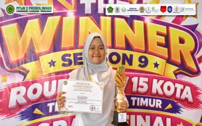 DEWI KUSUMA WARDANI UKIR PRESTASI GEMILANG, JUARA 1 OLIMPIADE SAINS JAWA TIMUR